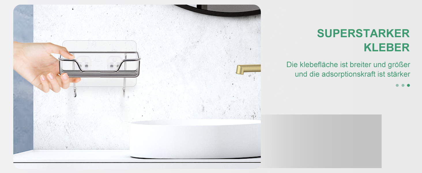 Тримач для мила без свердління Uten, нержавіюча сталь, самоклеючий, з 2 гачками, для душу, ванної, кухні (сріблястий, 2 шт.)