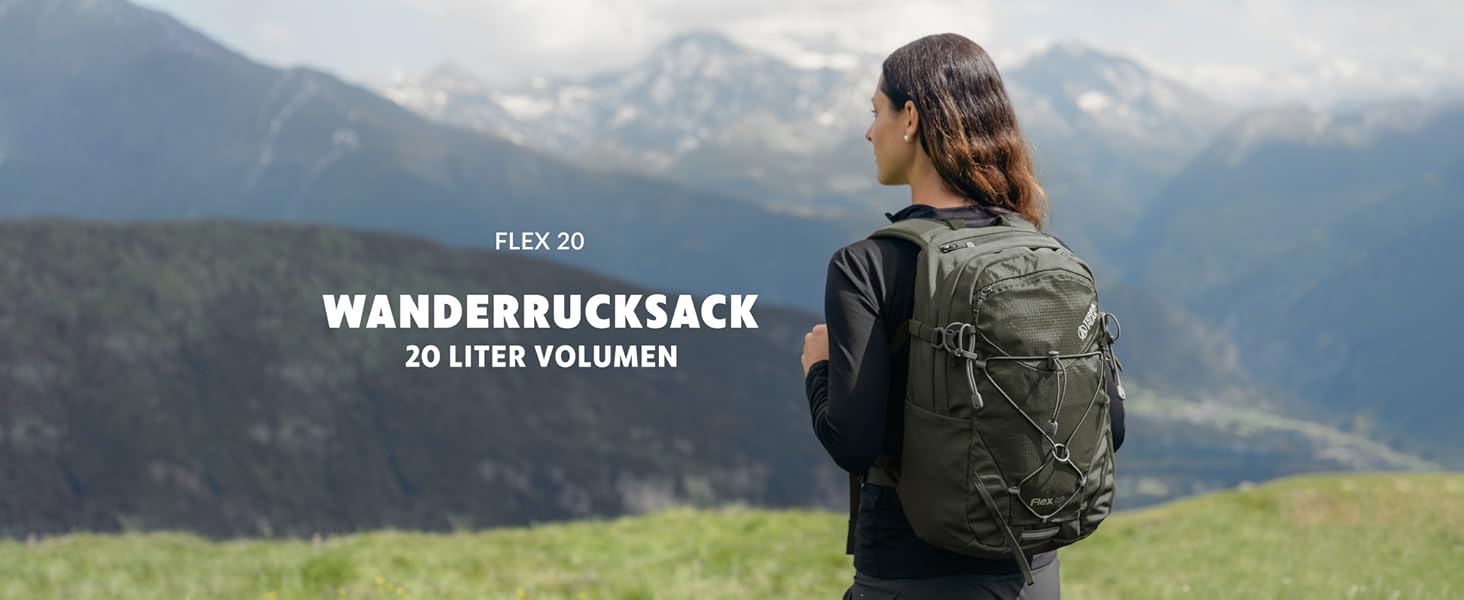 Туристичний рюкзак 20 л Flex 20 Premium з вентиляцією спини, питною системою та дощовиком, трекінговий рюкзак із дихаючого 3D Air Mesh поліестеру, оливковий, з поясом на стегнах