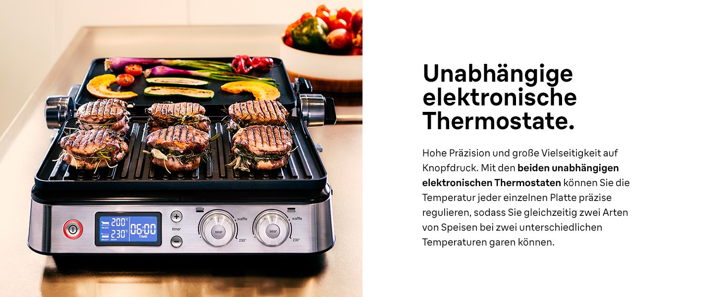 Електричний гриль Braun MultiGrill 7 CG7020: контактний гриль, барбекю та духовка 3-в-1, 2000W, велика поверхня (12 бургеров), для дому