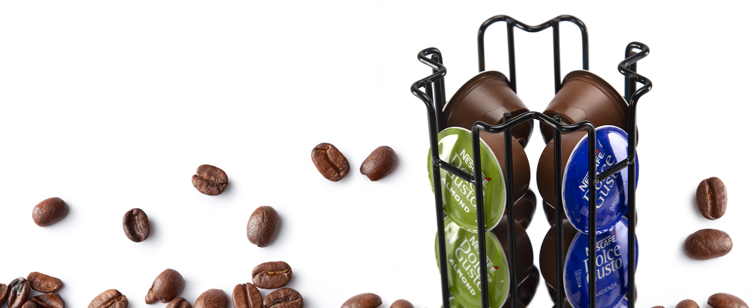 Тримач для капсул кави Dolce Gusto SYSYLY DG24 – чорний, на 24 капсули, обертається, з неслизькою основою