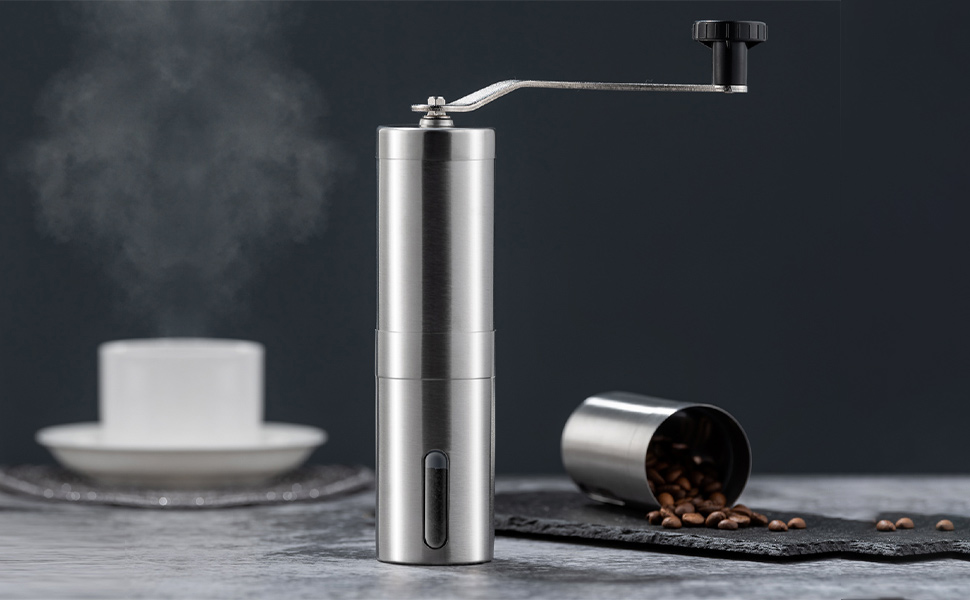 Ручна кавомолка PARACITY з нержавіючої сталі, керамічний жорно, для Aeropress, фільтр-кави, еспресо, френч-прес, турка, подарунок