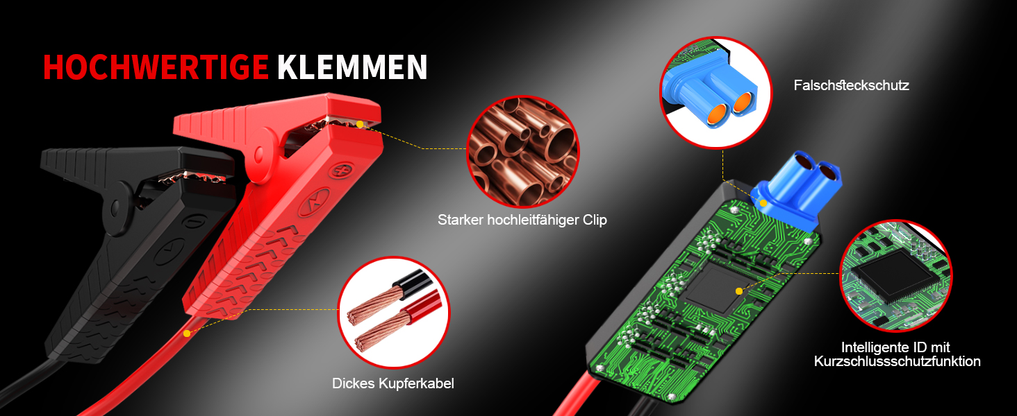 Powerbank FOWAWU 7000A 22800mAh з автостартом та LED-ліхтариком для автомобіля, мотоцикла, газонокосарки