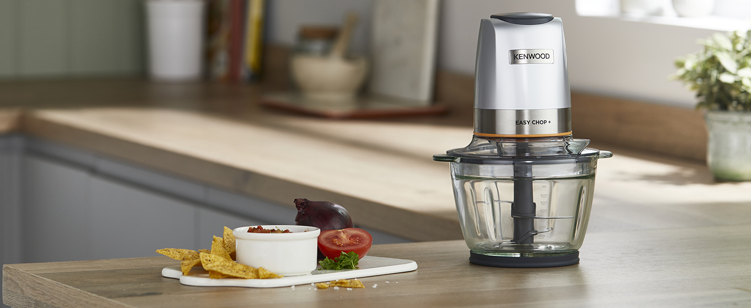 Електричний міні-подрібнювач Kenwood Easy Chop CHP61.100WH, білий (0,6 л, 500 Вт)