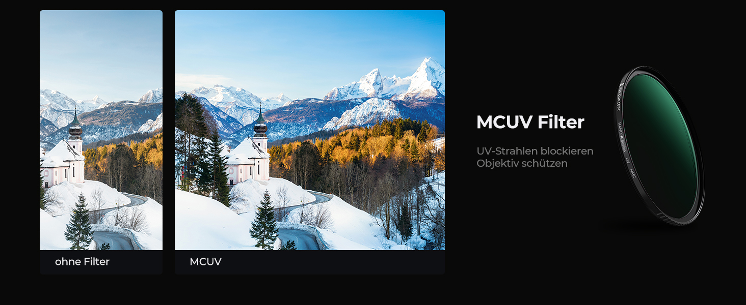 Набір фільтрів K&F Concept 62mm: UV, CPL, ND4 (Nano-Klear)