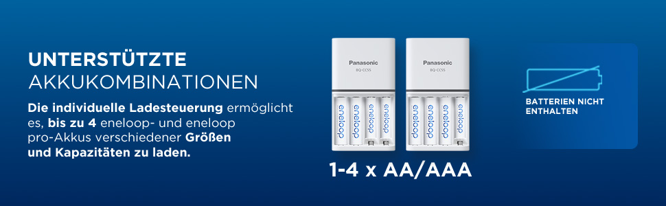 Зарядний пристрій eneloop SmartPlus для 1-4 AA/AAA Ni-MH акумуляторів + 4 акумулятори AA eneloop Mignon з покращеною ємністю та 10 функціями безпеки