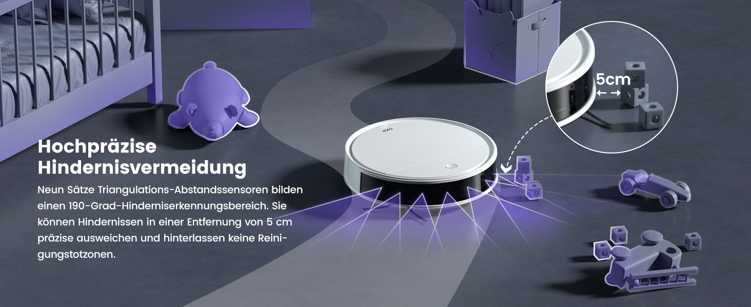 Робот-пилосос OKP K5 Pro: потужність 5000Pa, навігація, HEPA-фільтр, Wi-Fi, для тварин, килимів, твердих підлог