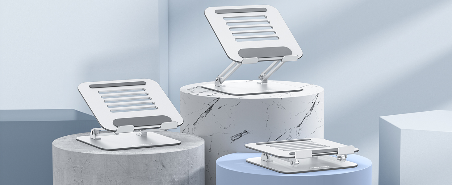 Підставка для ноутбука OMOTON LA11, регульована висота, складна, з вентиляцією, для MacBook Air Pro та ноутбуків 10-17.2