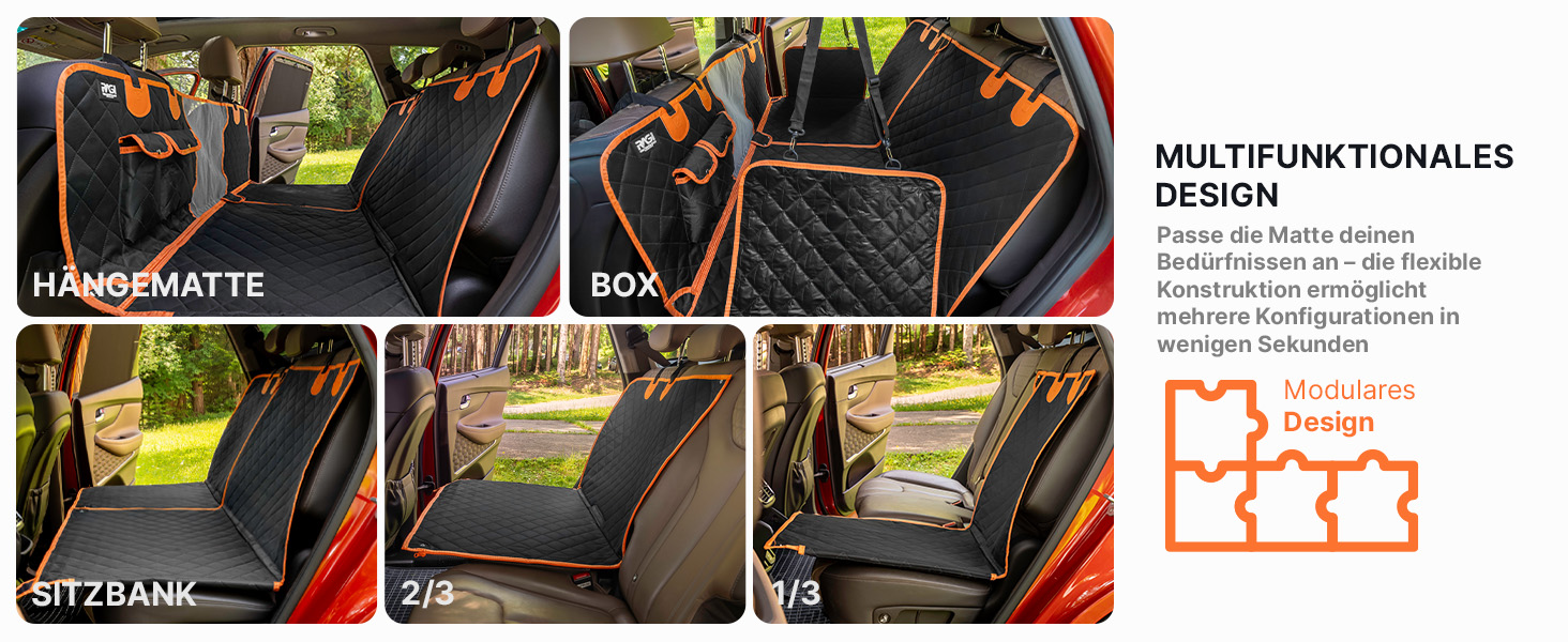 Захист для заднього сидіння авто для собак RAGI - водовідштовхувальний, 4в1, з ременями, антиковзаючий, для всіх авто