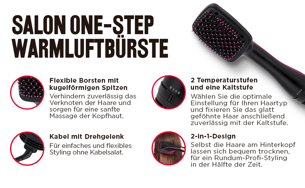 Фен-щітка Revlon Pro RVDR5212E2 Pro Collection Salon One-Step, чорний