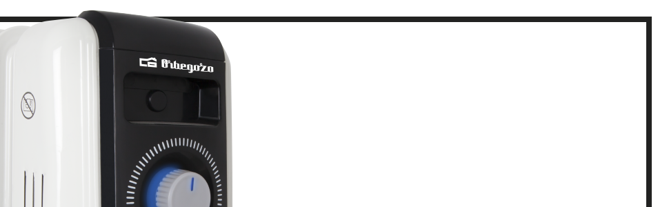 Радіатор масляний Orbegozo RF 2500, 2500 Вт, білий, модульна конструкція з 11 елементів
