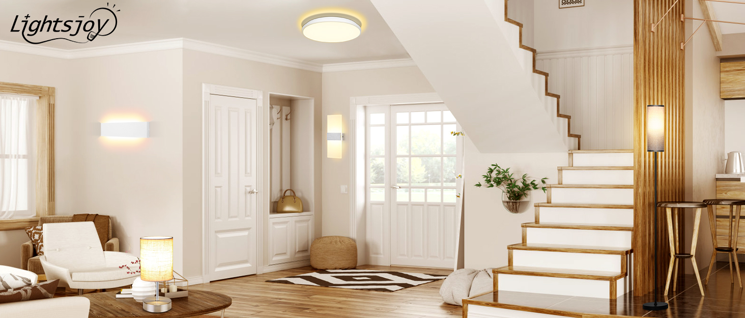 LED вуличний світильник Lightsjoy 18W, IP66, водонепроникний, алюміній, нейтрально-білий світлодіодний світильник для фасаду, тераси, гаража