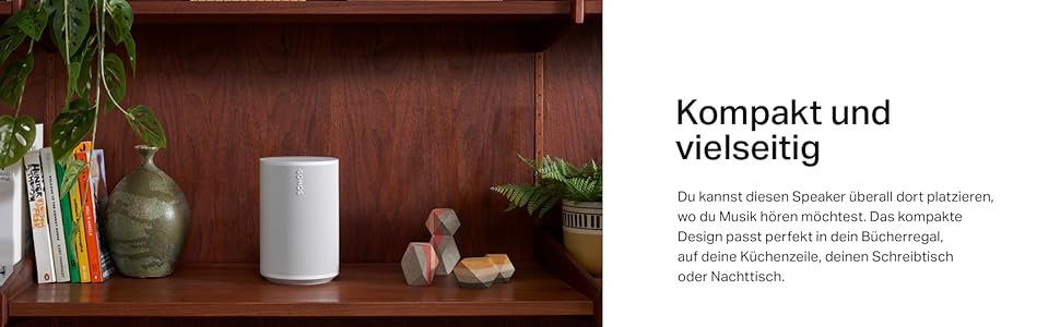 Sonos Era 100 – Розумна колонка Wi-Fi/Bluetooth з Alexa, біла
