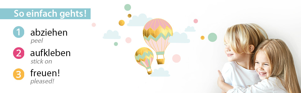 Декоративні настінні наклейки Little Deco для дитячої кімнати дівчинки — Місяць, хмари й зірки, XL 99x51 см, самоклеючі вінілові стікери для стін, DL268