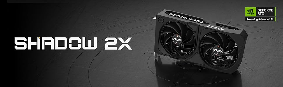Відеокарта MSI GeForce RTX 5070 12G Shadow 2X OC (12GB GDDR7, PCIe 5, Boost 2542 MHz)