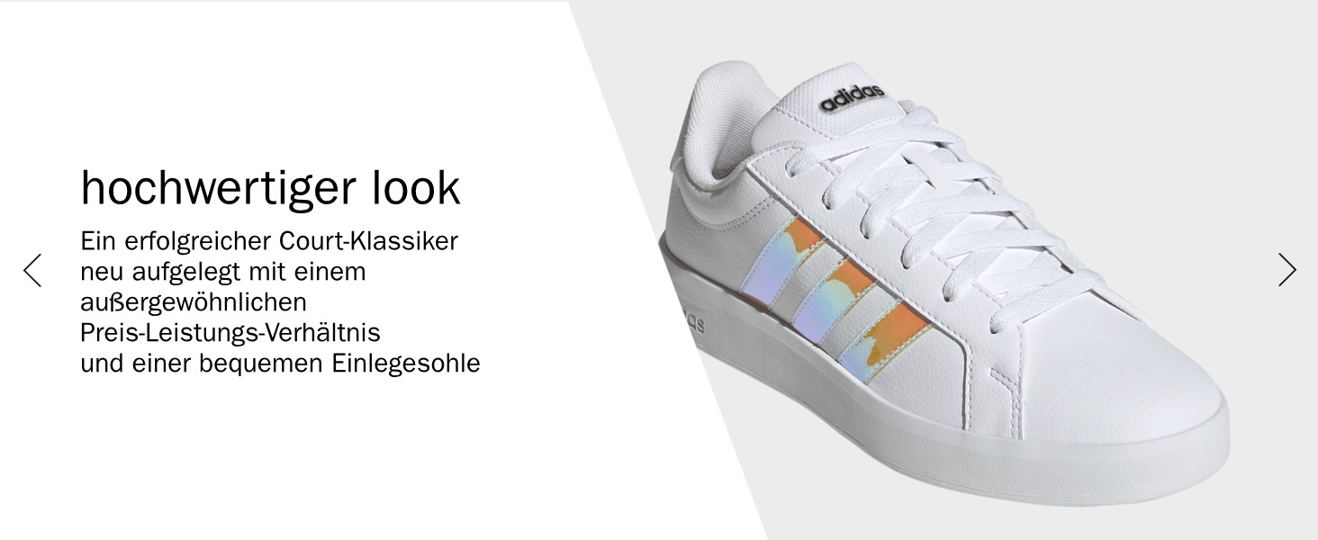 Жіночі кросівки Adidas Grand Court Base 3.0, розмір 38 EU, білий/чорний