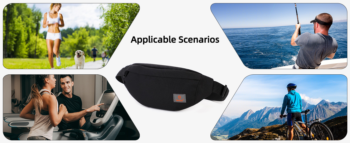 Поясна сумка TYNAT T201 сірого кольору – легка та зручна для туризму та спорту (жіноча/чоловіча)