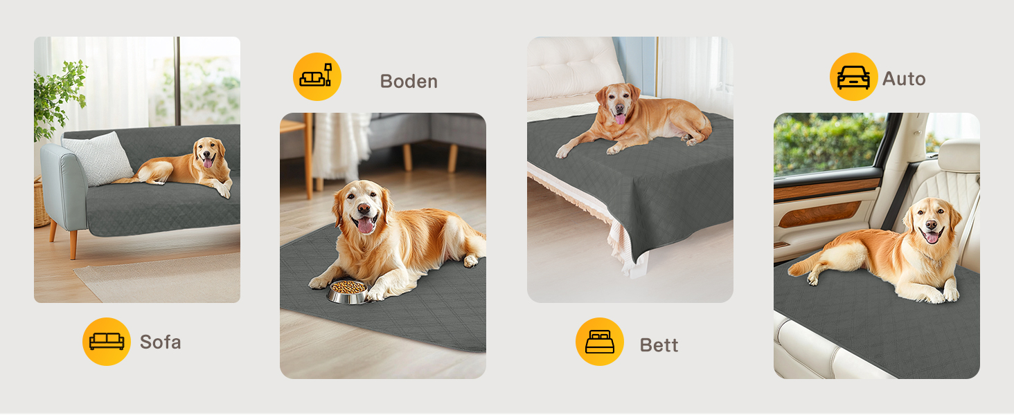 Водонепроникний килимок для собак, диванів та ліжок, захист від шерсті та подряпин, 152x203 см