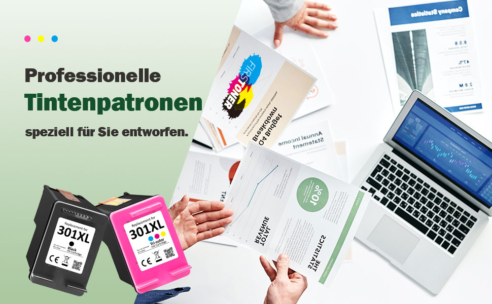 Комплект картриджів 301XL (чорний та кольорові) для принтерів HP Envy 4500, 5530, Deskjet 1000, 1510, 2540, 3050, OfficeJet 2620, 4630 — замінник оригінальних HP 301