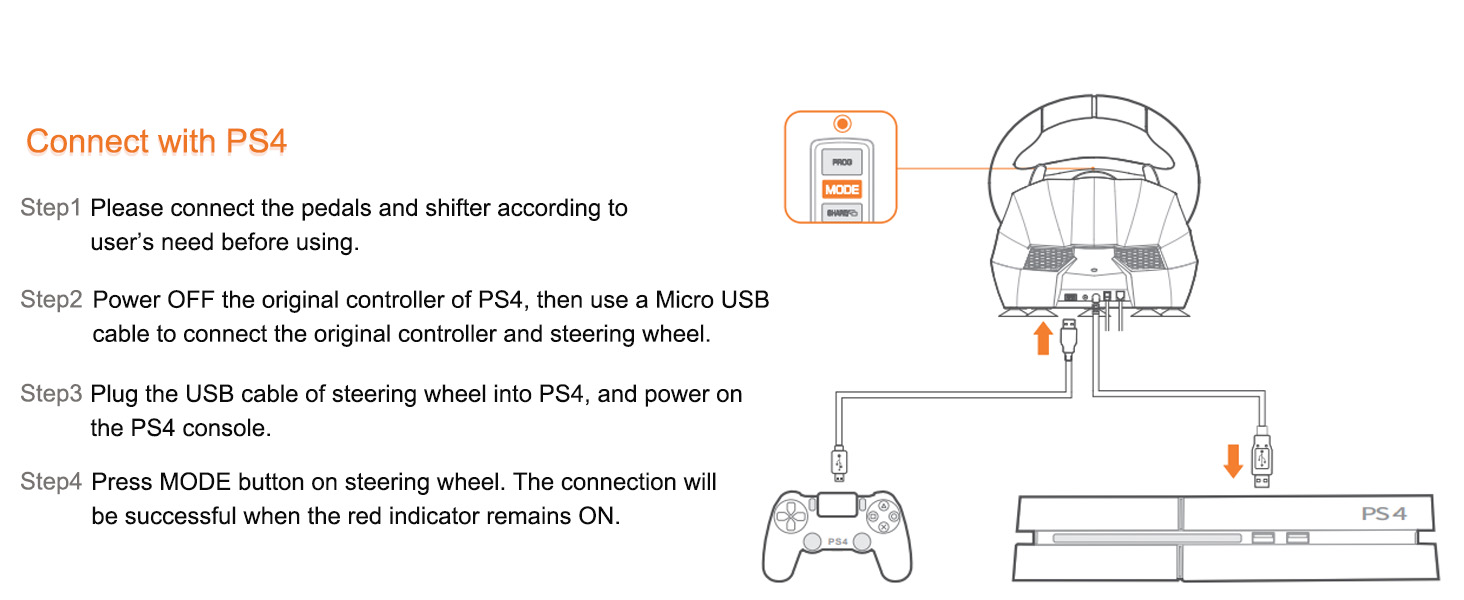 Ігрове кермо PXN V9 з педалями та перемиканням передач, 270/900 градусів, з вібрацією, сумісне з PS4, Xbox One, Xbox Series X/S, PS3, PC, NS Switch, з інструментом та додатком