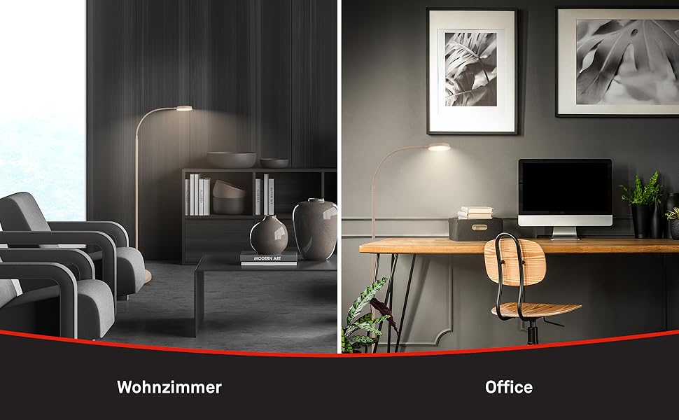 LED лампа BRILONER з сенсорним керуванням, регулюванням яскравості, поворотним кріпленням, для дому, офісу та читання, бежевого кольору, 32,5x13x40 см