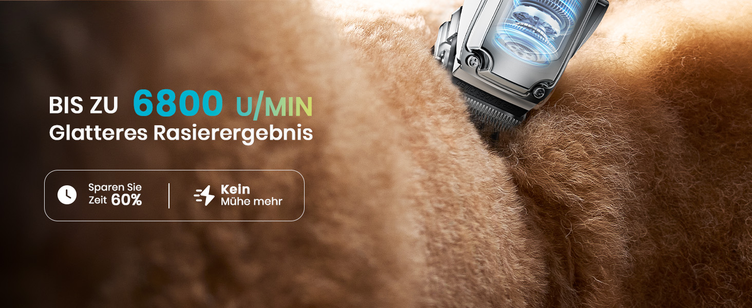 Професійна тиха машинка для стрижки собак Oneisall з довгим хутром та густою шерстю, знімні леза з нержавільної сталі, для собак, котів, коней, час роботи 4 години