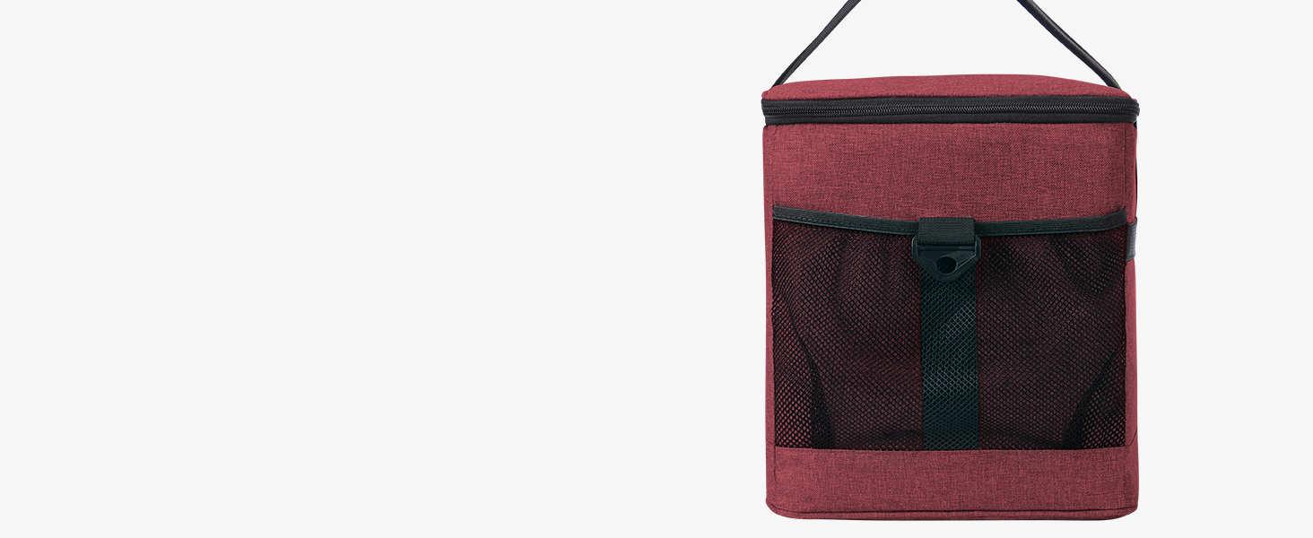 Термосумка LifeWit 40L для перевезення їжі (Вишневий колір)