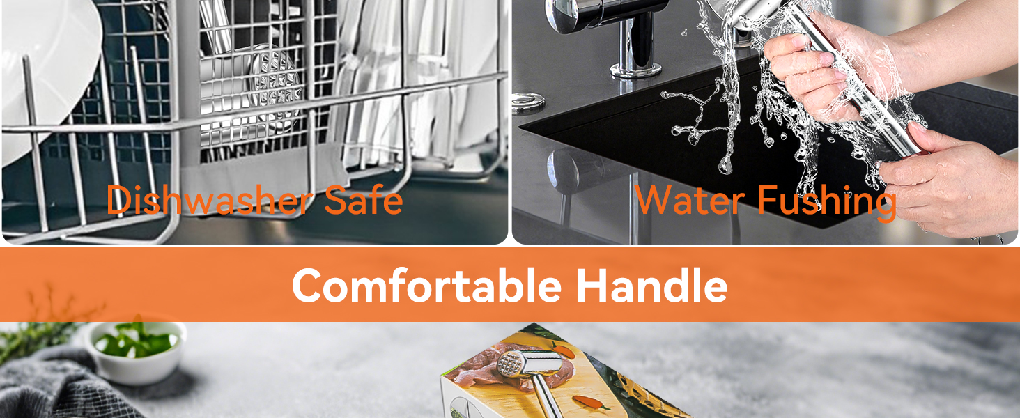 Клобак для м'яса HOOMIL, двосторонній антипригарний, для шніцелів та стейків, з нержавіючої сталі, з неслизькою ручкою