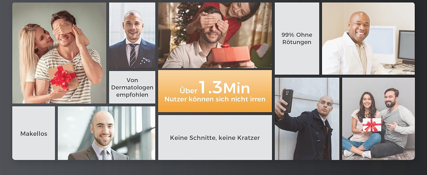 Машинка для гоління голови чоловіча DOAO, акумуляторна, водонепроникна, з Type-C, магнітна, 180 хв роботи