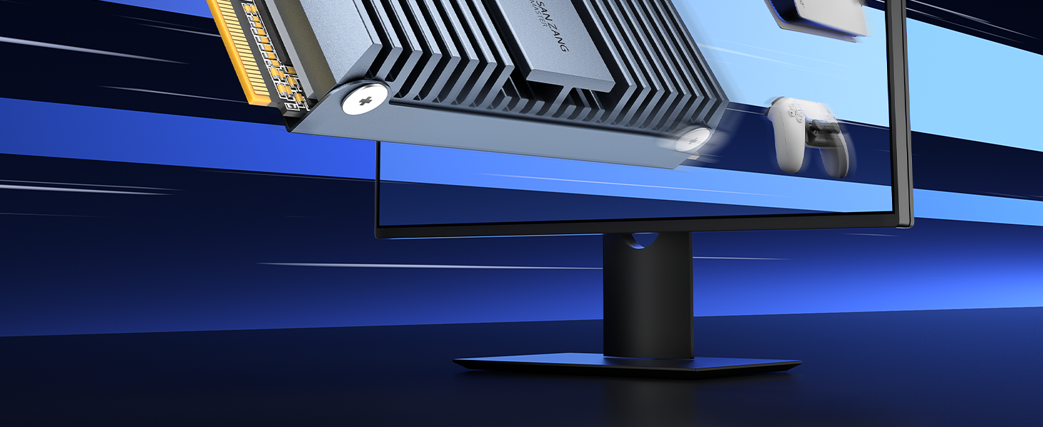 SSD M.2 NVMe SAN ZANG MASTER 2TB (SS5) - Швидкий SSD для ігор та графіки (до 7000 МБ/с)