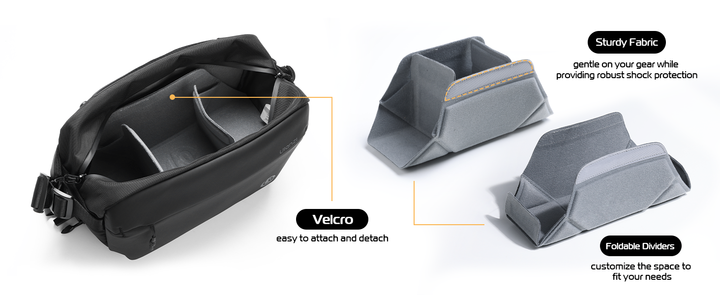 Чохол для камери ULANZI: водонепроникний, 10L, для DSLR/SLR/беззеркальних камер, з регульованим ременем, для фотозйомки на відкритому повітрі, з кишенями на блискавці та захистом від крадіжок