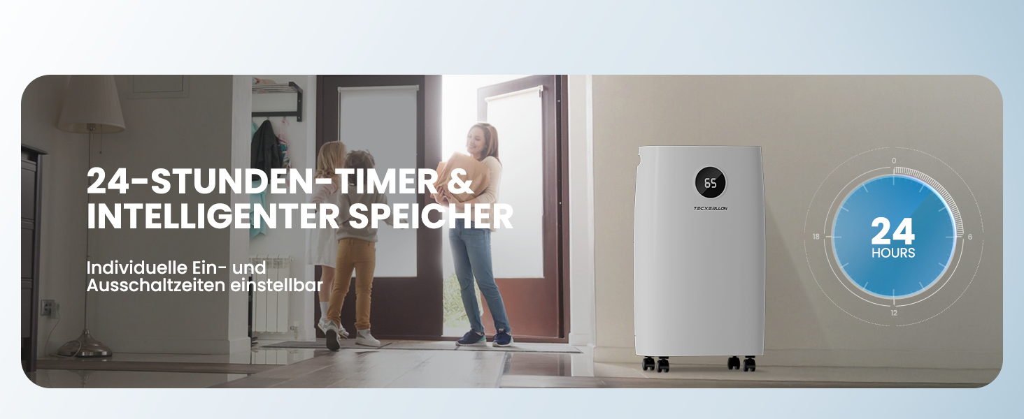 Електричний осушувач повітря 25л/день, 50㎡, з керуванням через додаток та сенсорною панеллю, для підвалу, бак 3,7л, зливний шланг, 47дБ, таймер 24г, дитячий замок, гарантія 3 роки (15л/день)