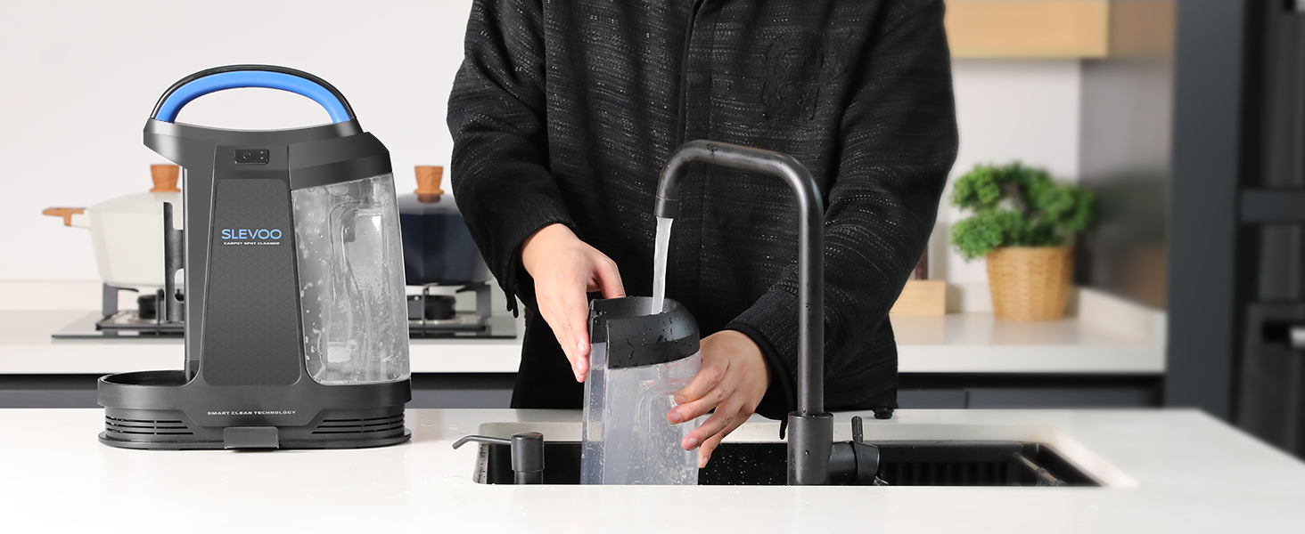 Пристрій для чищення м'яких меблів Slevoo 450W: мокрий/сухий пилосос з миючим засобом для килимів, диванів, меблів та авто