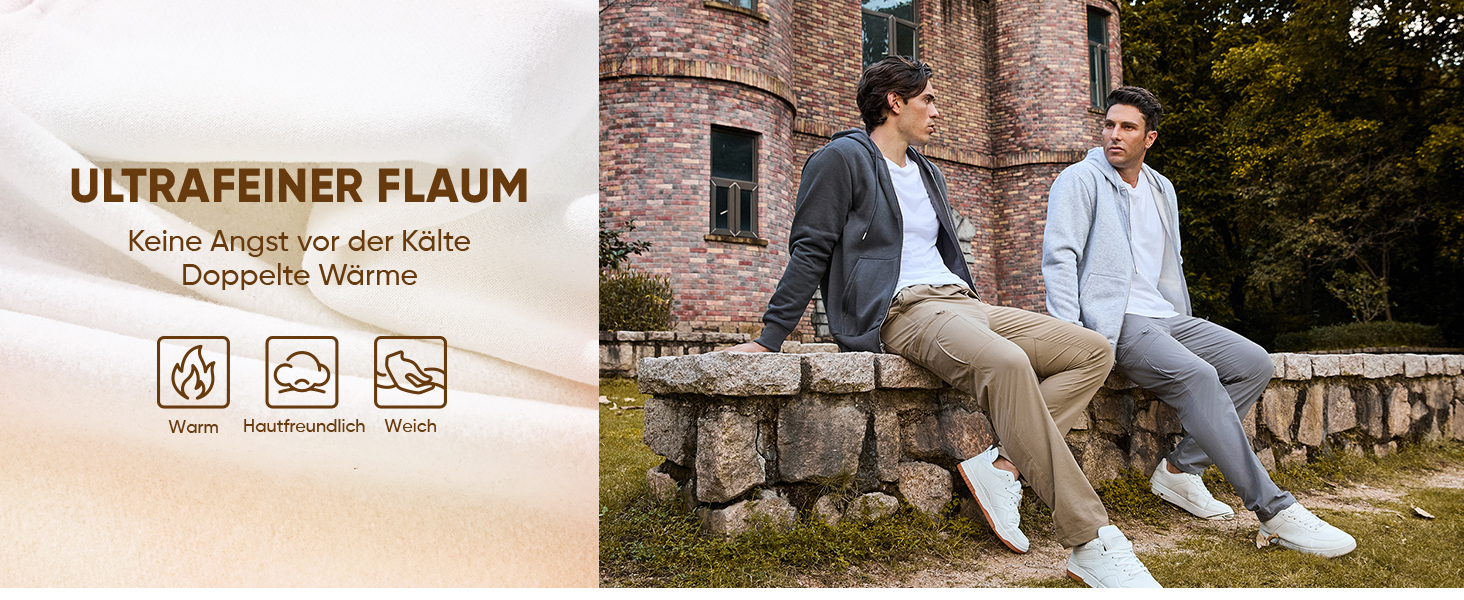 Світшот JMIERR чоловічий з капюшоном, чорний, XL. Теплий, з кишенями, на блискавці, з довгими рукавами. Матеріал: бавовна.