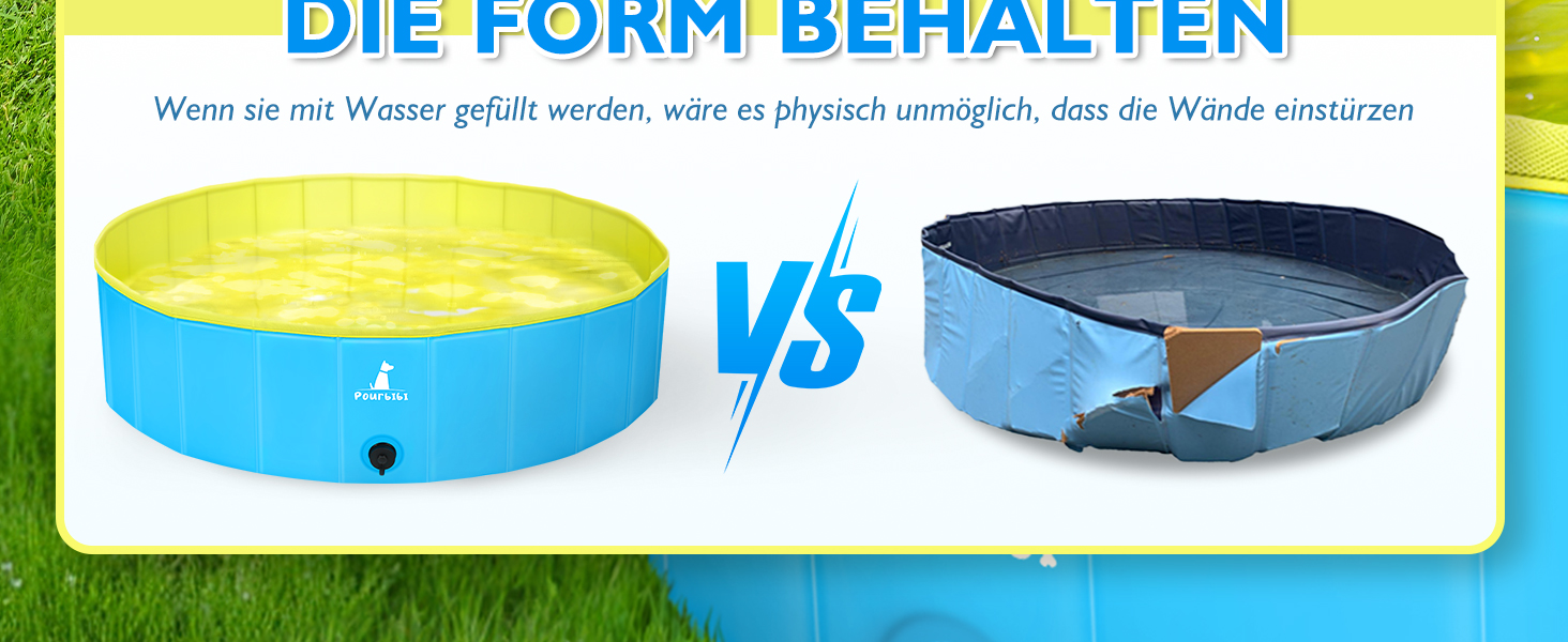 Дитячий басейн для собак та котів, XL (120x30 см), PVC, з неслизьким покриттям