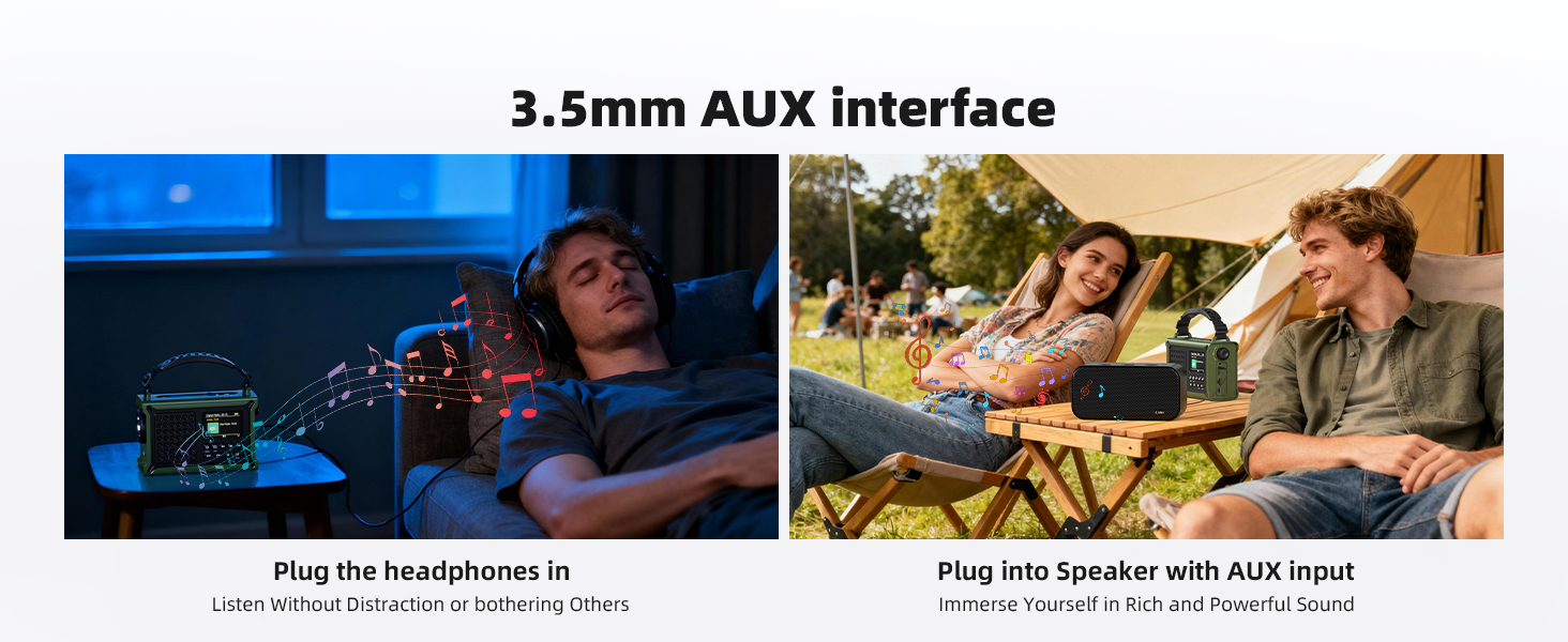 Радіоприймач Kurbelradio з DAB/DAB+/UKW, сонячною панеллю 8500 мм², акумулятором 12000 mAh та ручним генератором 650 mA. Радіо з Bluetooth 5.0, ліхтарик, зарядний пристрій USB, для кемпінгу та надзвичайних ситуацій (зелений)