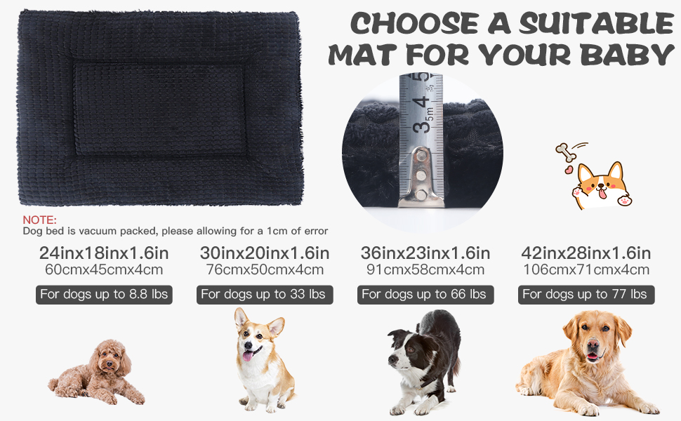 Ортопедичний лежак для собак BVAGSS, м'який лежак-матрац для собак, 91x58x4 см, сірий