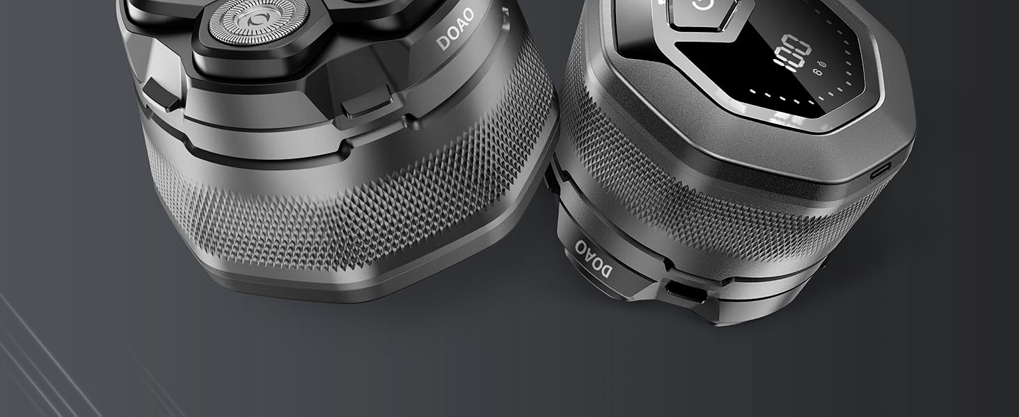 Машинка для гоління голови чоловіча DOAO, акумуляторна, водонепроникна, з Type-C, магнітна, 180 хв роботи