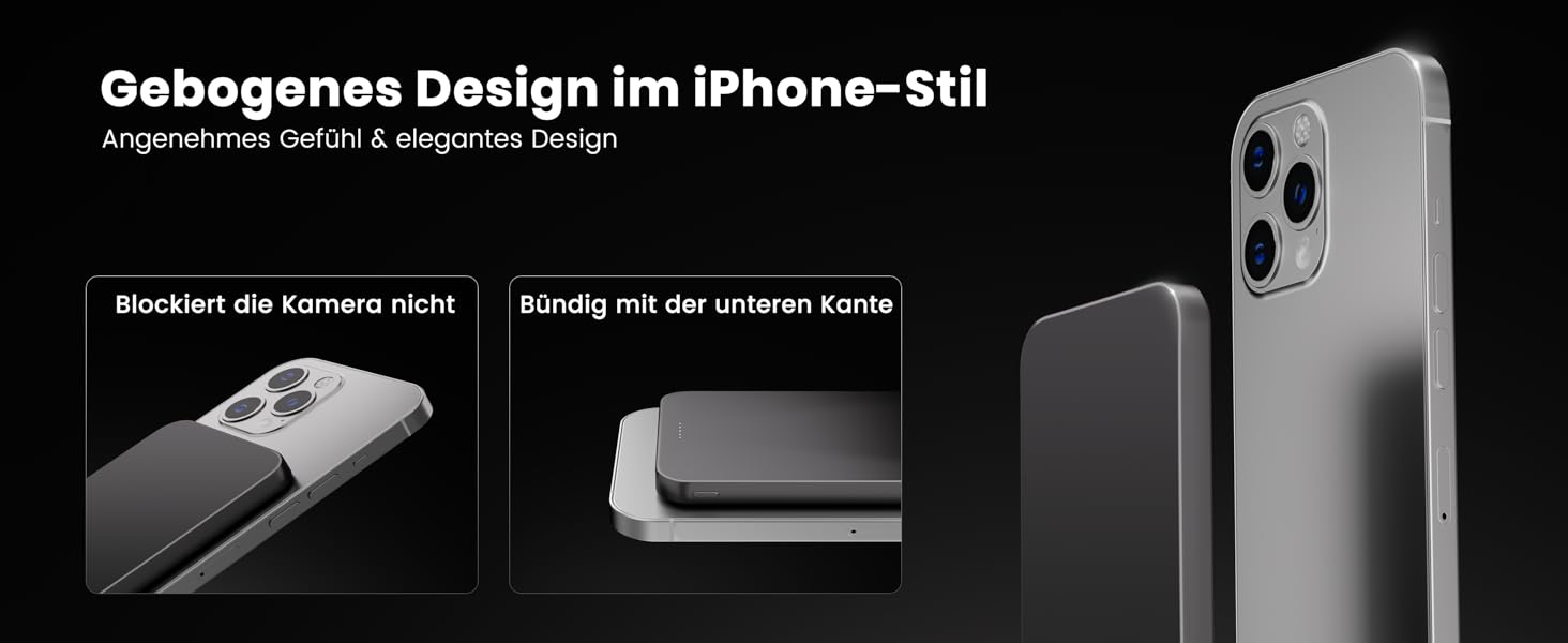 Power Bank Магнітний 10000 mAh PD20W: Бездротовий зарядний пристрій з USB-C для iPhone 17/16/15/14/13 та Apple Watch (Помаранчевий)