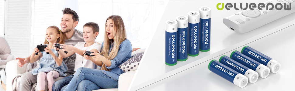 Зарядний пристрій для акумуляторів AA з LCD-дисплеєм, 8 шт. акумуляторів 3300mAh, NiMH 1.2V, 4 слоти для зарядки