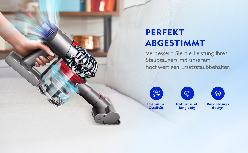 Контейнер для пилу Dyson V7 V8 SV10 SV11 - Запчастина для бездротового пилососа (967699-01)