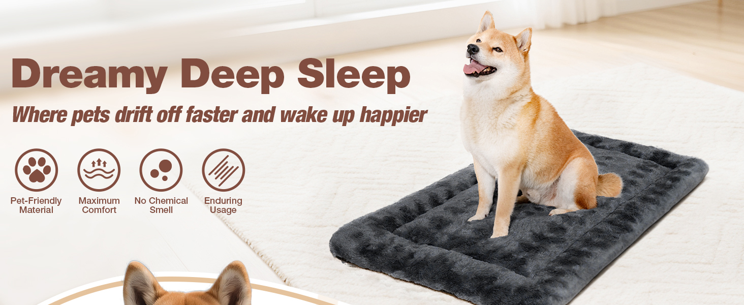 М'яка собача ковдра Mora Pets: зручна та миюча підстилка для собак великих, середніх та маленьких порід, 74 x 46 см, сірий колір