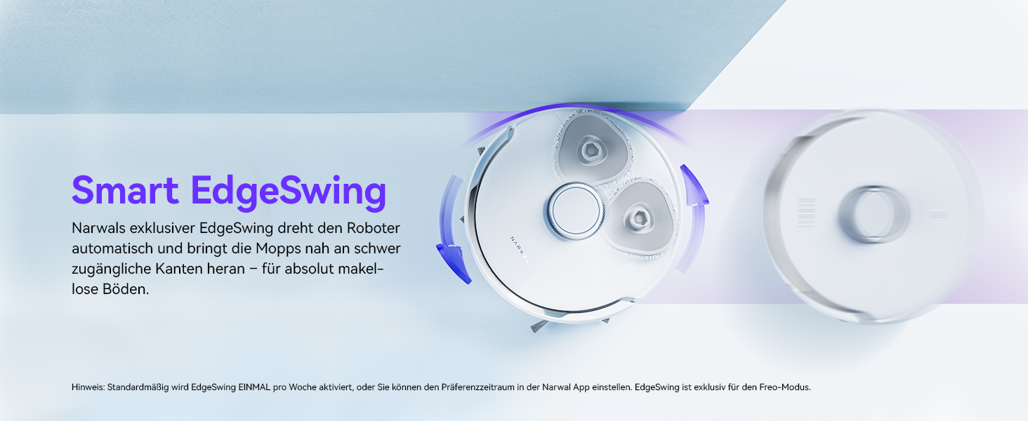 Робот-пилосос NARWAL з функцією миття, 8000Pa, 8N, станція самоочищення 3.5L, LDS-лазерна навігація, керування через додаток, для килима/шерсті домашніх тварин