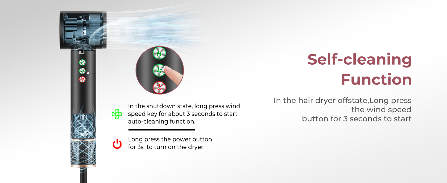 Професійний набір для укладки волосся 6 в 1 Air Styler Pro: фен, щітка, плойка, автоматична завивка, 1000W, для всіх типів волосся (чорний)