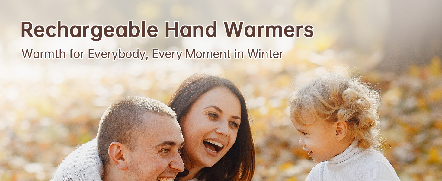 Jonwall Електричні кишенькові грілки для рук 2 шт., USB-зарядка, 3 рівні нагріву, для кемпінгу, гольфу, теплий подарунок, чорний