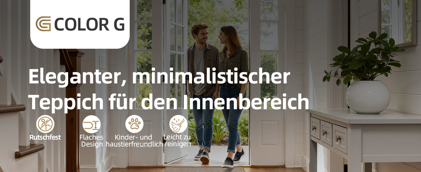 Килимок для дому COLOR&GEOMETRY, 91 x 243 см, довгий килимовий доріжка, антиковзаюча, швидковисихаюча, для кухні, спальні, коридору (Бежевий)