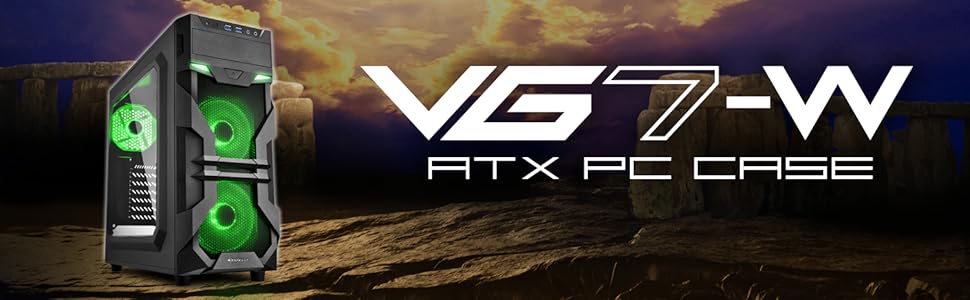 Sharkoon VG7-W - корпус для ПК зеленого кольору