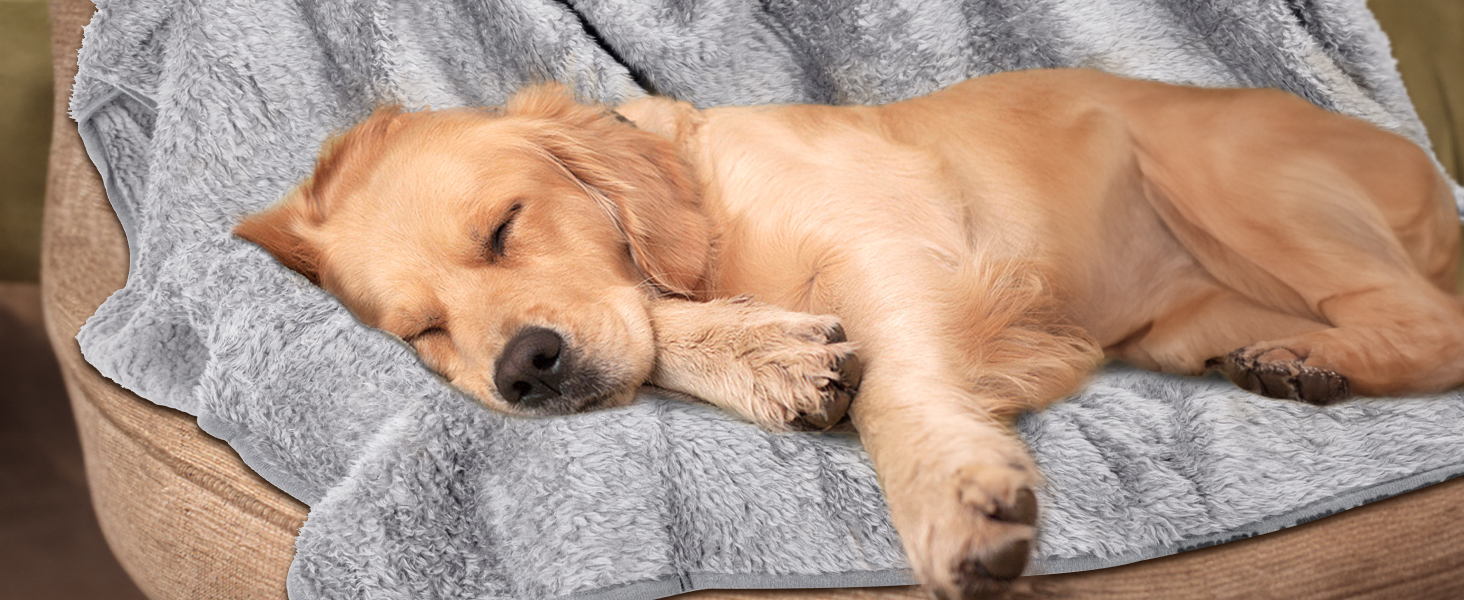 М'яка флісова підстилка для собак та котів Nobleza, 160 x 120 см (XXL, світло-сіра)