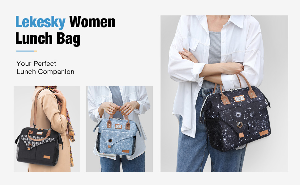 Термосумка Lekesky для жінок: ізольована ланч-бокс (11л, Астрономія)