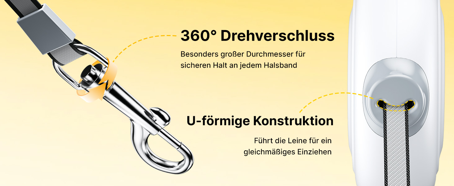 Рулетка для собак Active Brake 5м - міцна левка для середніх та великих собак до 60 кг
