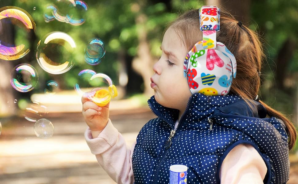 Навушники для захисту вух Kinder - дитячі навушники шумоізоляції для концертів, SNR 28dB, регульоване наголов'я, блакитна стрічка